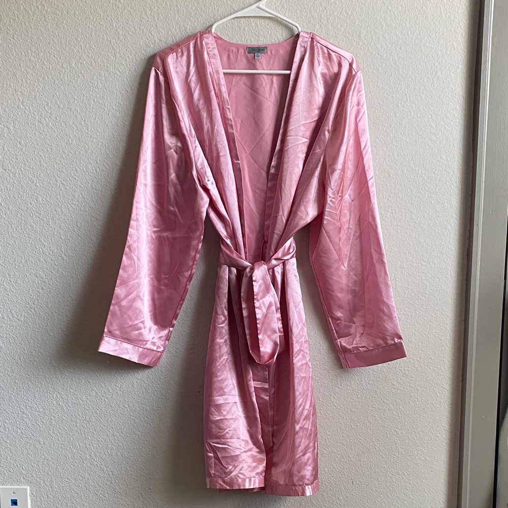 Chantelle Intimates Blush Satin Robe